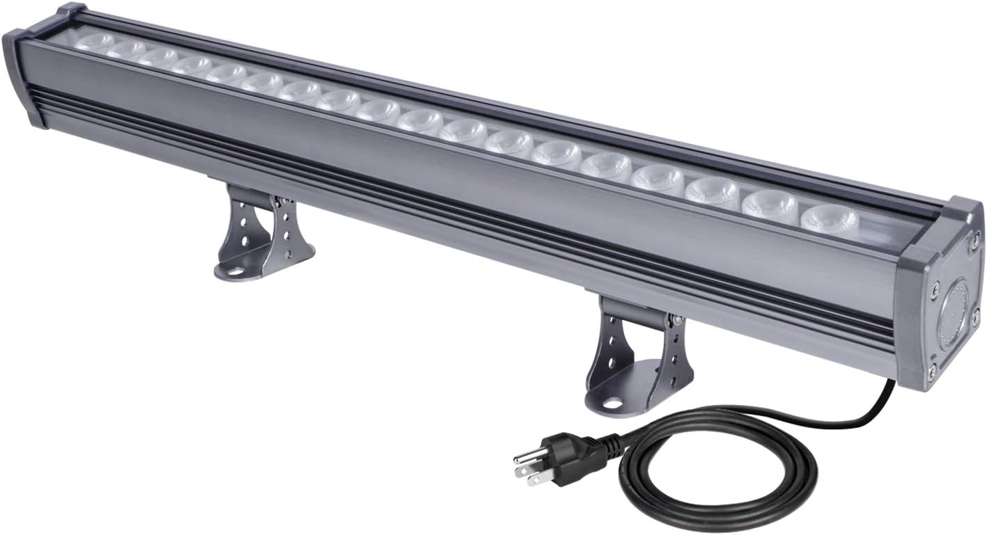 HTEK 18W LED Wall Washer, 3000K Warm White Linear LED Light Bar, 120V