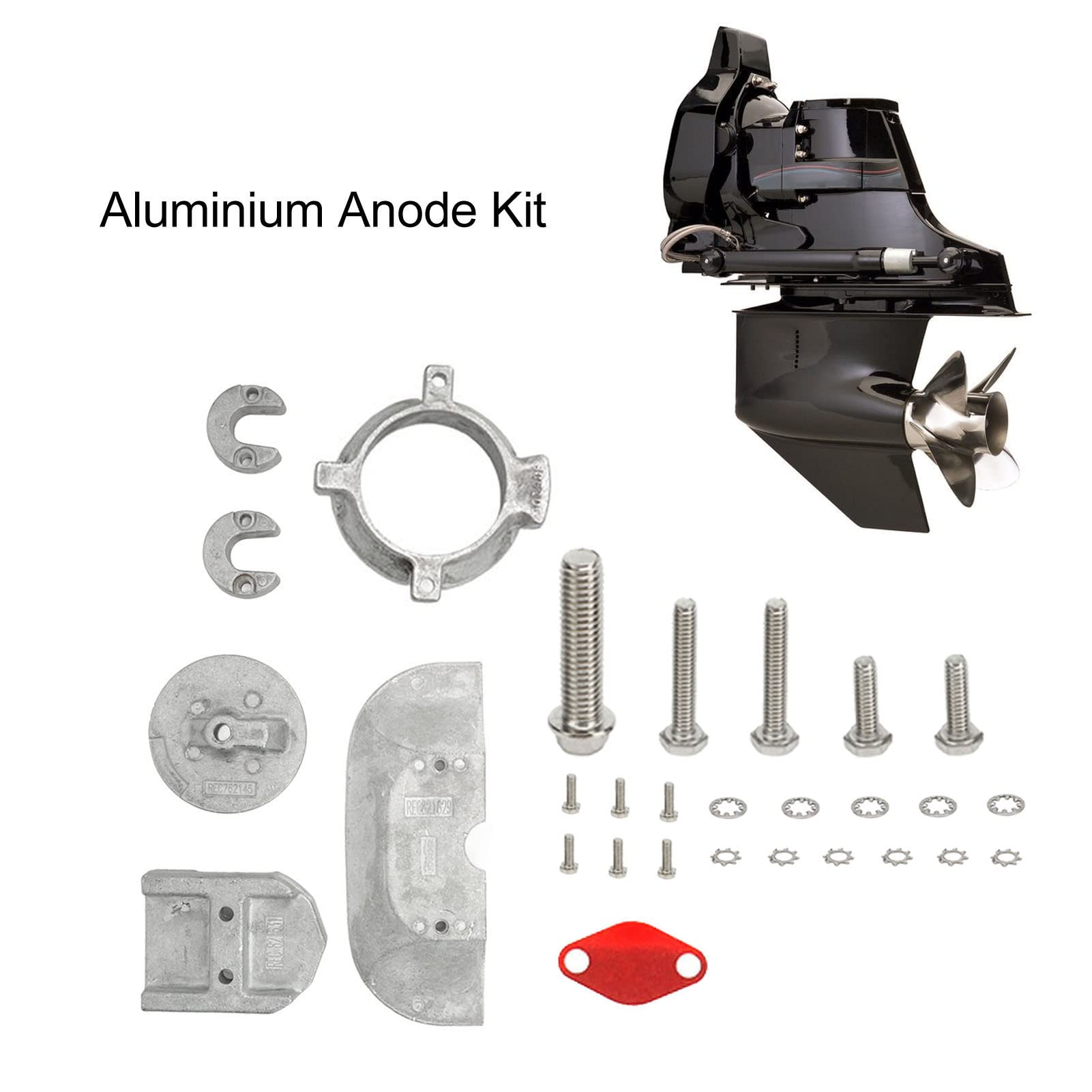 Haofy Aluminum Anode Kit for Mercruiser 1 Gen 2, Anode