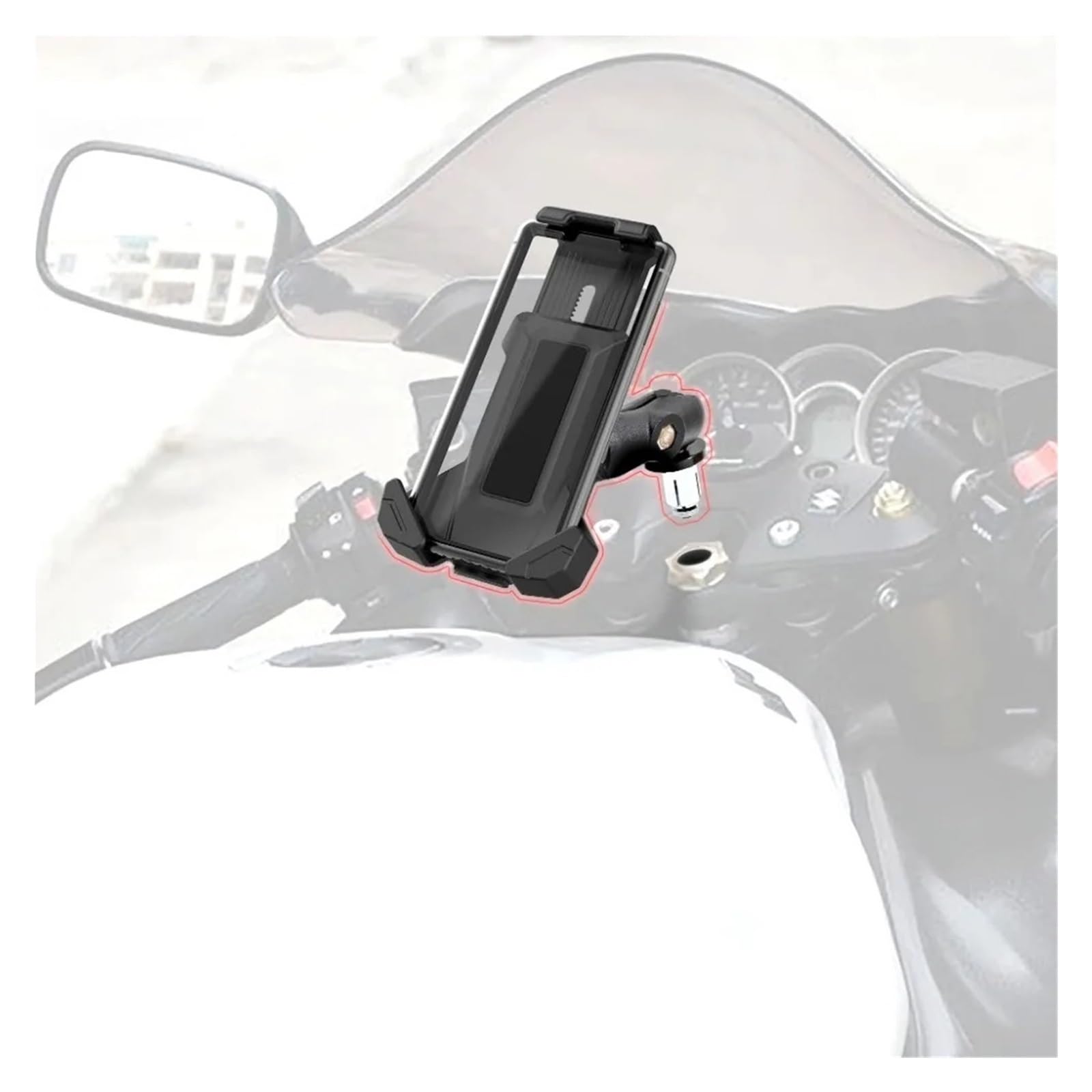 Porte Téléphone Vélo pour YZF R1M/S YZF R6 YZF R6S 2003-2020 Support De Téléphone Portable GPS Tige De Fourche Triple