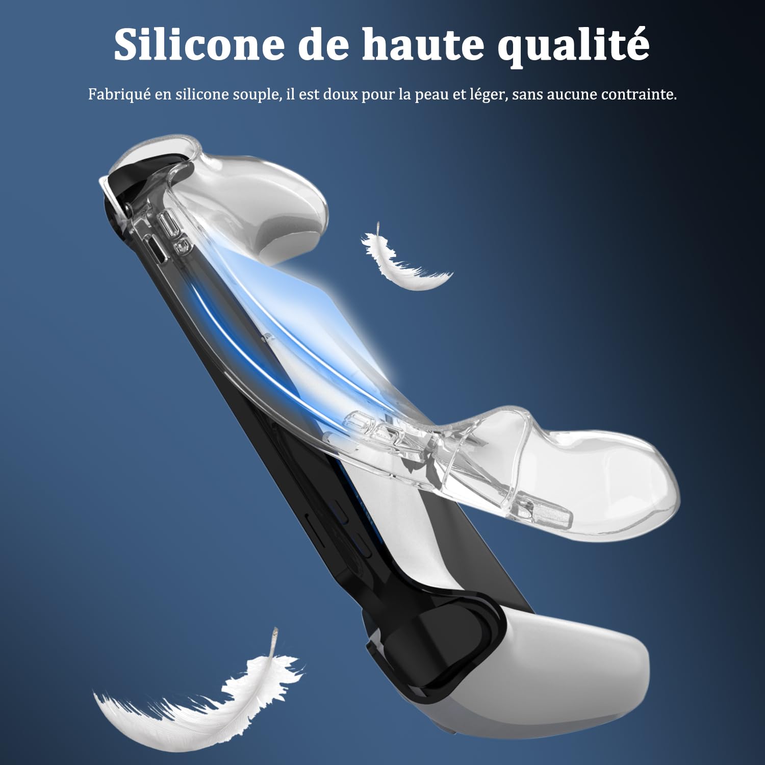 Coque de Protection pour PlayStation Portal PS5[PS Portal] Housse PlayStation Portal Accessoires Machine de Jeu, Coque de Protection en TPU Absorbant Les Chocs- Transparent,Anti-Chocs