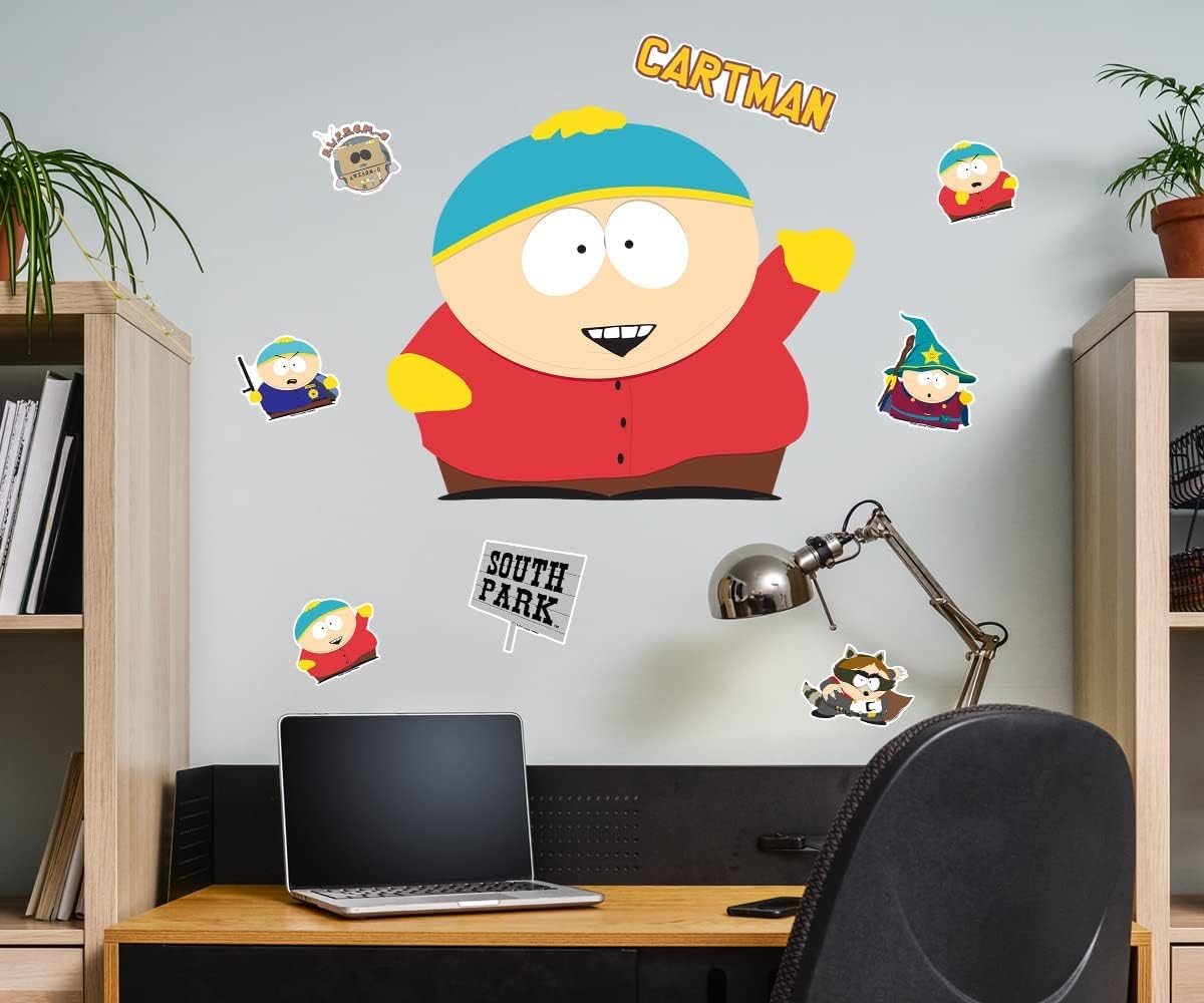 South Park Cartman Movable Vinyl DIY Wall Art Stickers Set - Walls, Windows, Doors