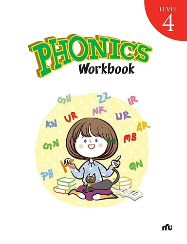 Phonics Workbook Level 4 - Phonics Activity Book for Kids - Easy Questions to Learn, Write and Identify - Phonics Books for 3+ Years