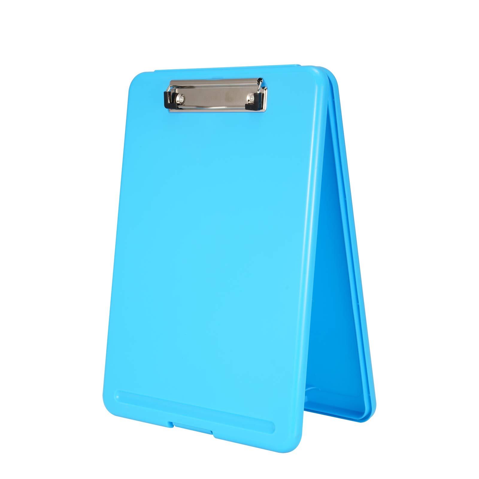 HnogriPlastic Clipboard with Storage, Open Nursing Clipboard Foldable Storage for Nurses, Lawyers, Students, Classroom, Office, Women, Man, Size 13.4" x 9.4" X 0.9", Blue