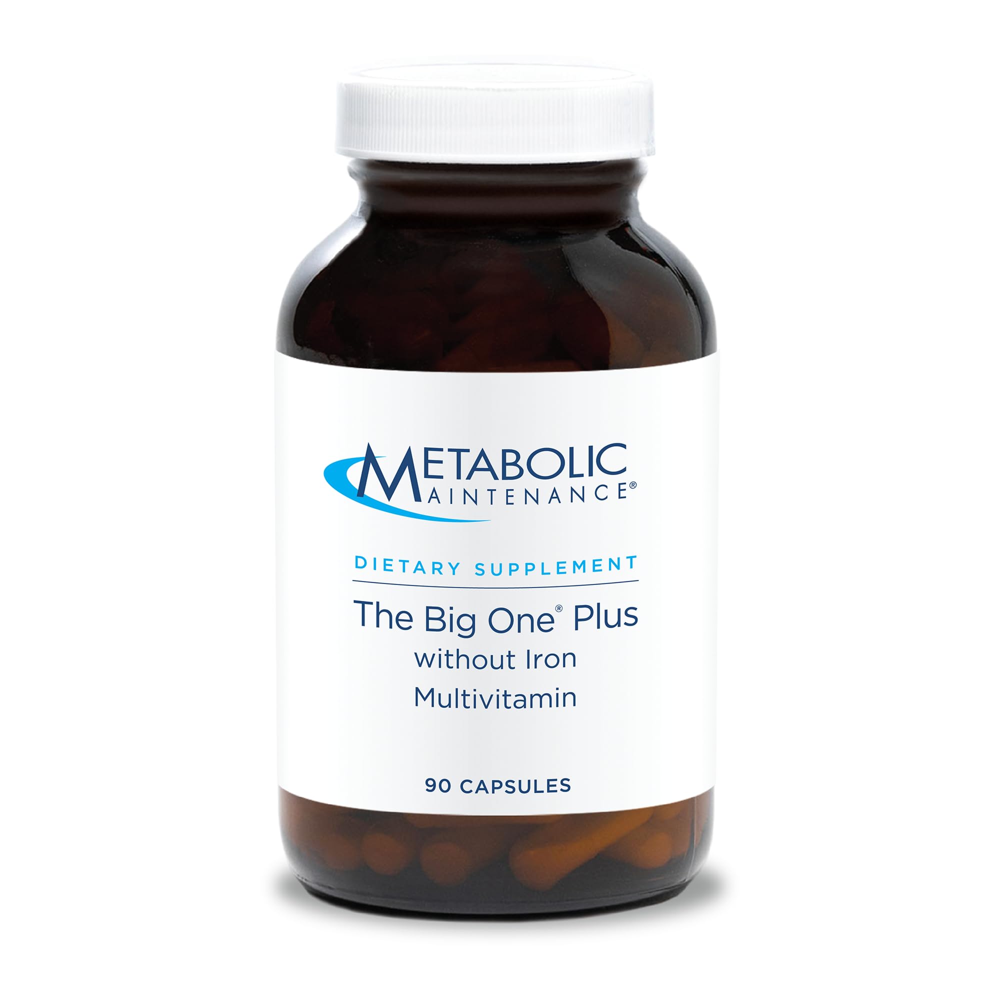 Metabolic Maintenance The Big One Plus Multivitamin without Iron - Iron Free Multivitamin for Women & Men with Vitamin A, C, Minerals, Methylated B Complex, and 2000 IU Vitamin D3 - 90 Capsules
