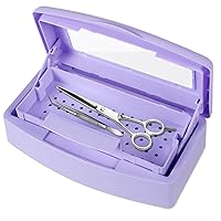 Vista 10 de Gusnilo Caja esterilizadora para herramientas de uñas, tarro desinfectante de plástico, recipiente para desinfectante, adecuado para herramientas