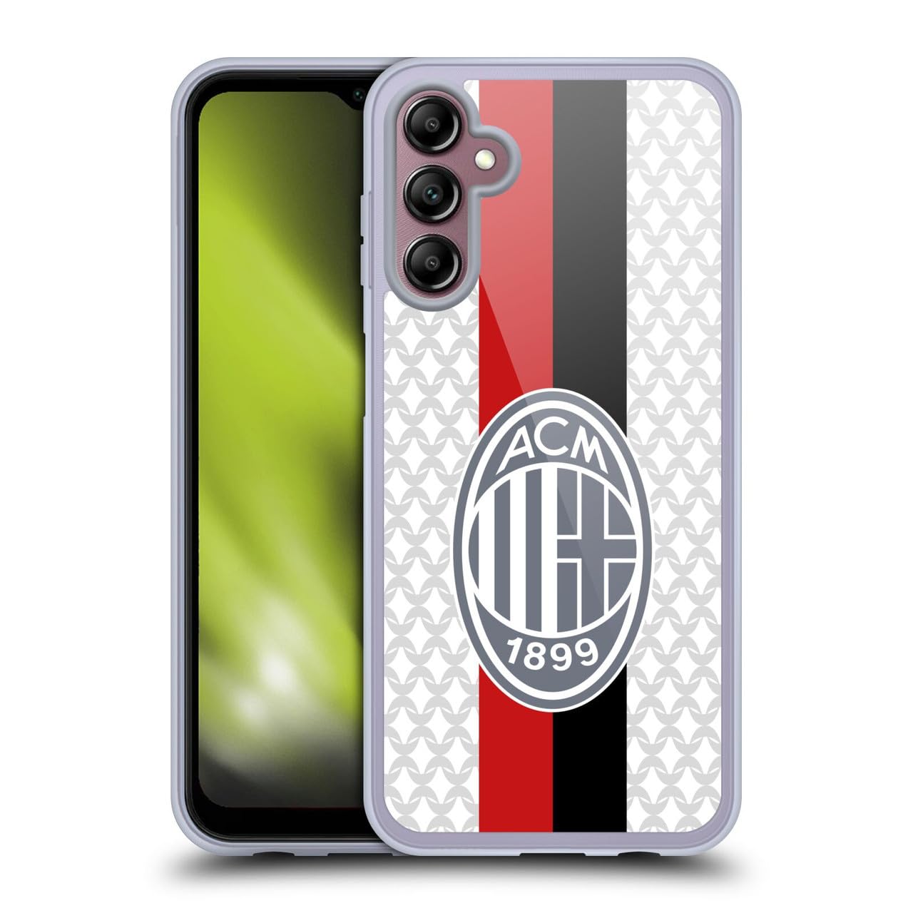 Head Case Designs Licenza Ufficiale AC Milan Away Kit per Stemma 2023/24 Custodia Cover in Morbido Gel Compatibile con Samsung Galaxy A14 5G