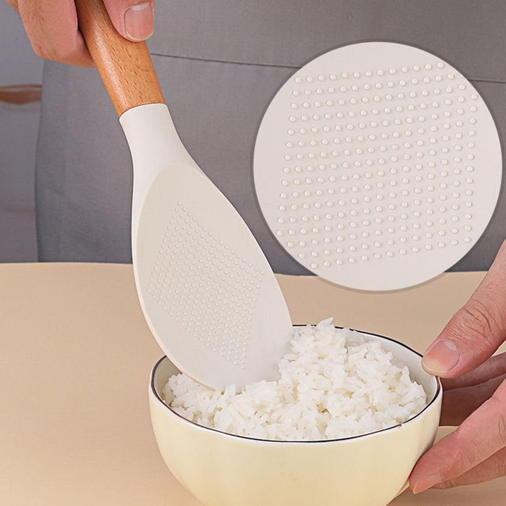 Rice Paddle Spoon Non-Stick High Temperature Resistant Rice Scooper Rice Spatula Food-Grade - View #9