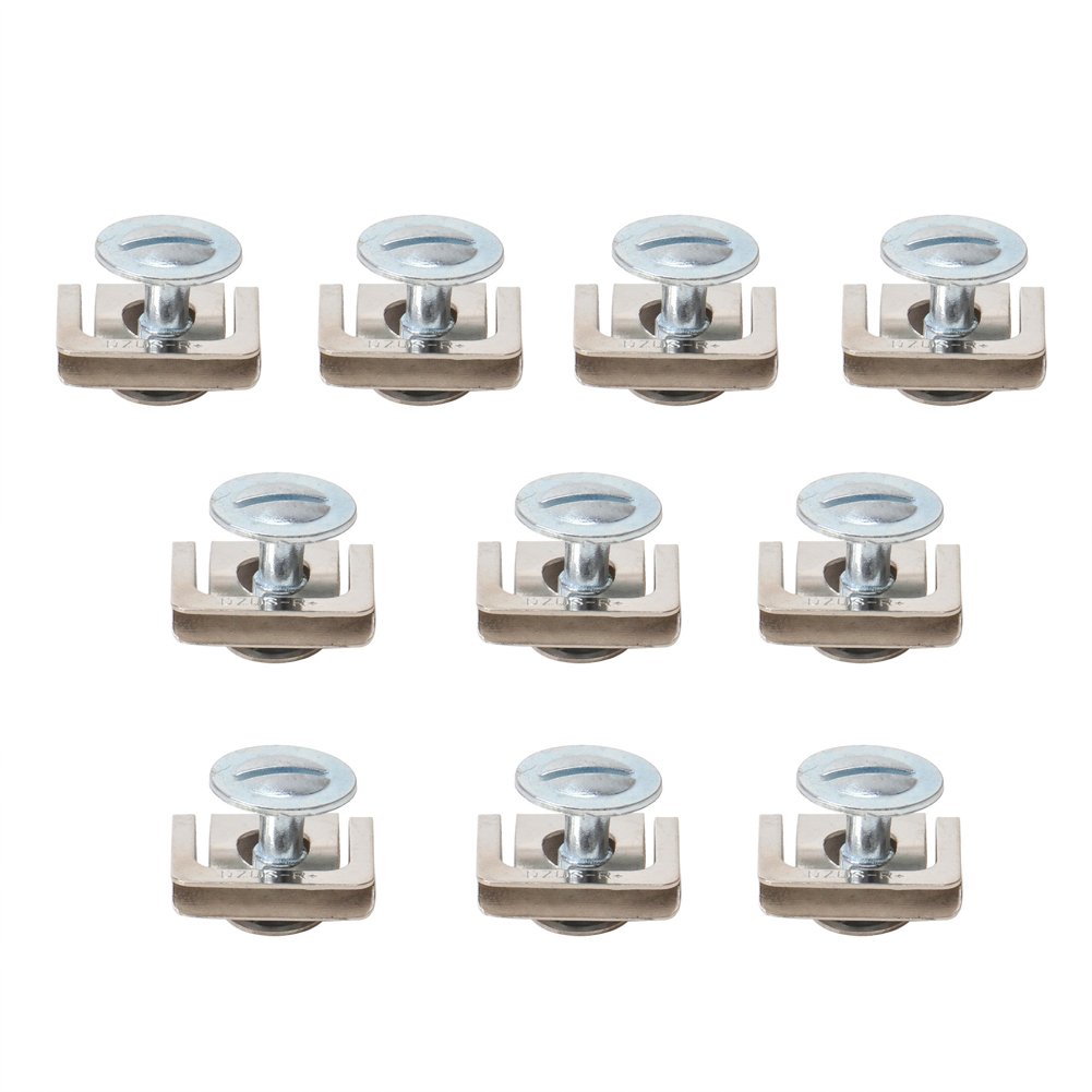 10Pcs Engine Cover Screw Clips Kit, Undertray Guard Engine Cover Under Engine Screw Clips with Screws for VWs Skodas, Skodas Superb 8D0805121