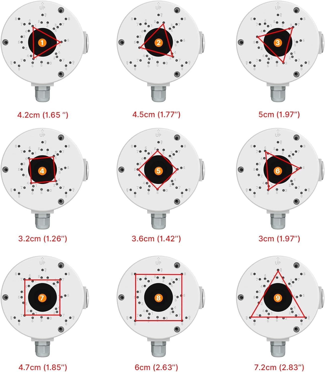 Wall Mount for an U6 Pro or AC Pro UACC-PRO-AP-AM