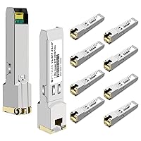 Vista 66 de Módulo transceptor de cobre 1000BASE-T SFP RJ45 compatible con Cisco GLC-T SFP-GE-T el 328.1 ft Cat5e/6