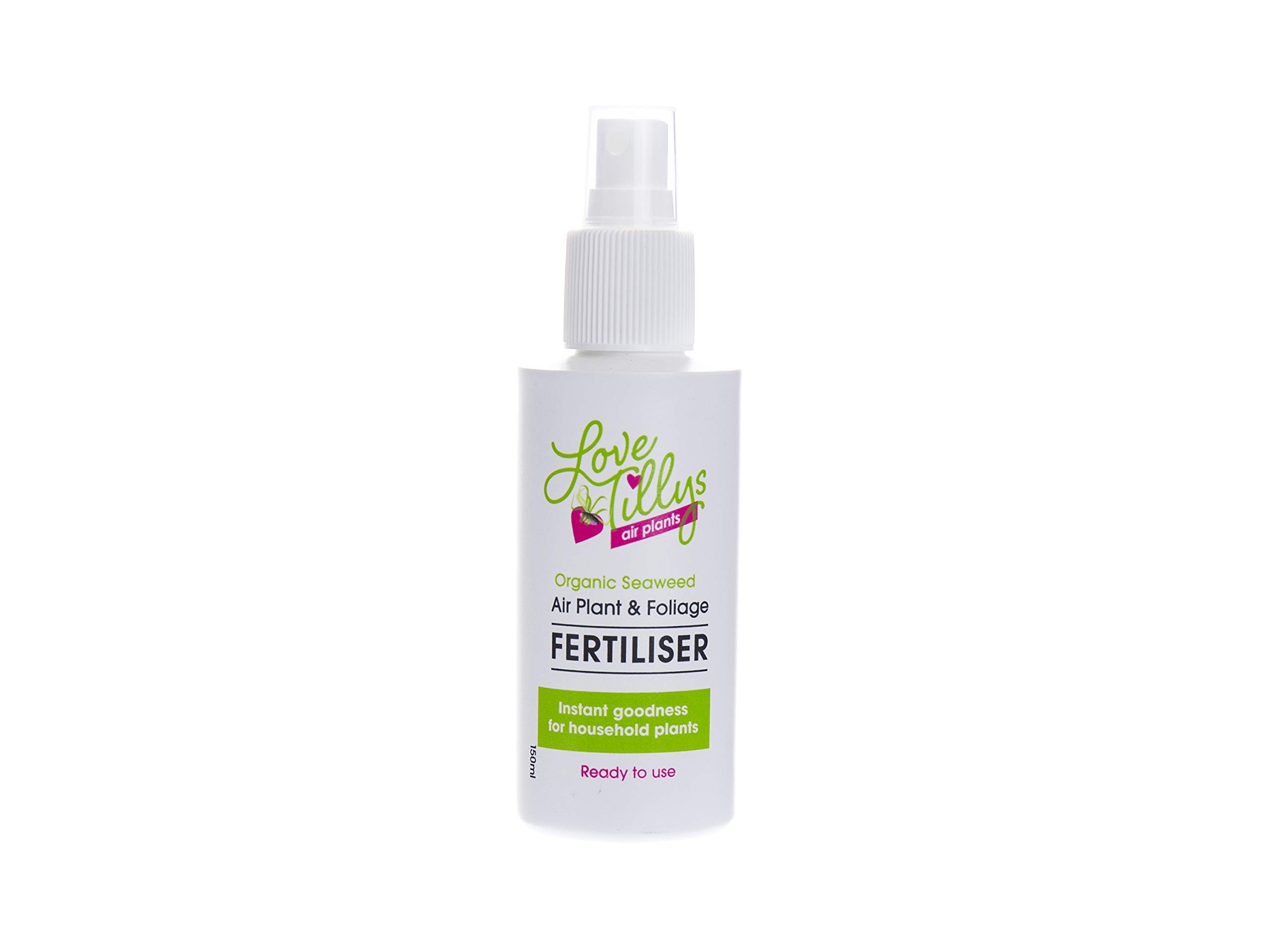 Love Tilly's Organic Air Plant Fertiliser - 150ml in Spray Bottle - Food for Your House Plant, Air Plant, Cacti or Succulent
