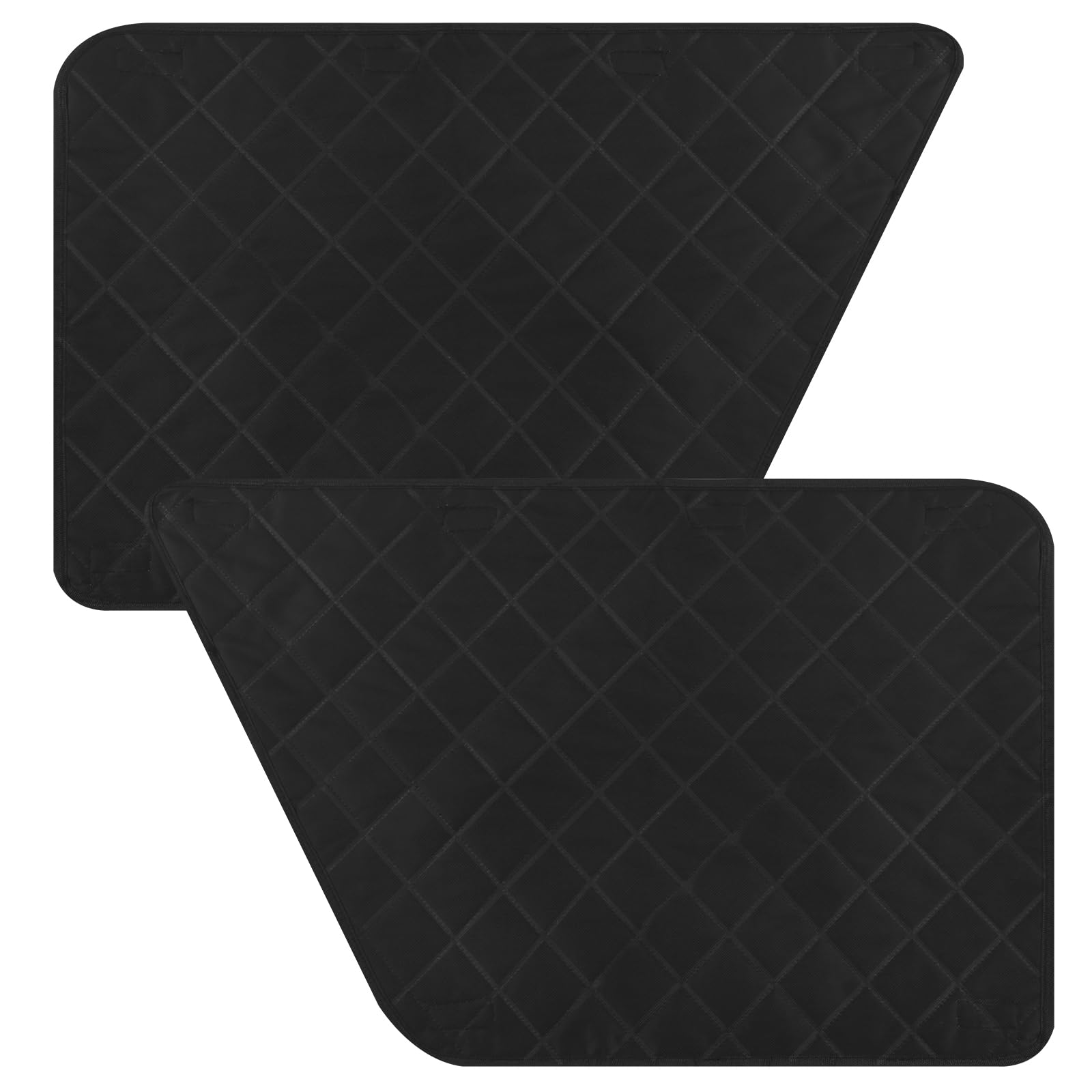 KTZCTPCA 2Pcs Dog Car Seat Cover for Back Seat, Hard Bottom Car Seat Cover, Oxford Cloth Car Door Interior Cover Guard Your Car from Dog Scratching, Detachable Vehicle Door Covers for Car Truck SUV