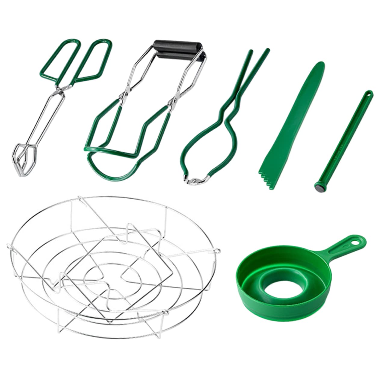 Cabilock 7pcs Canning Tools Set Canning Supplies with Jar Lifter Funnel for Wide and Jars Lightweight and Easy to Use