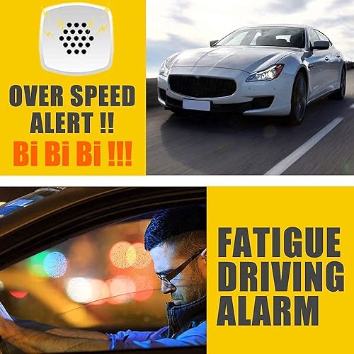 Miniatura 3 de Kingneed - Pantalla original universal de GPS con velocímetro y odómetro digital para automóvil, la velocidad aparece en entalla en millas por hora,