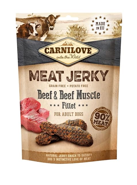Foto 2 de 2 de Carnilove Snack Perros Filetes Jerky Snack Ternera y Res 100 g
