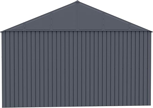 Miniatura 12 de Arrow Shed Elite 12' x 16' Outdoor Lockable Gable Roof Steel Storage Shed Building, Anthracite