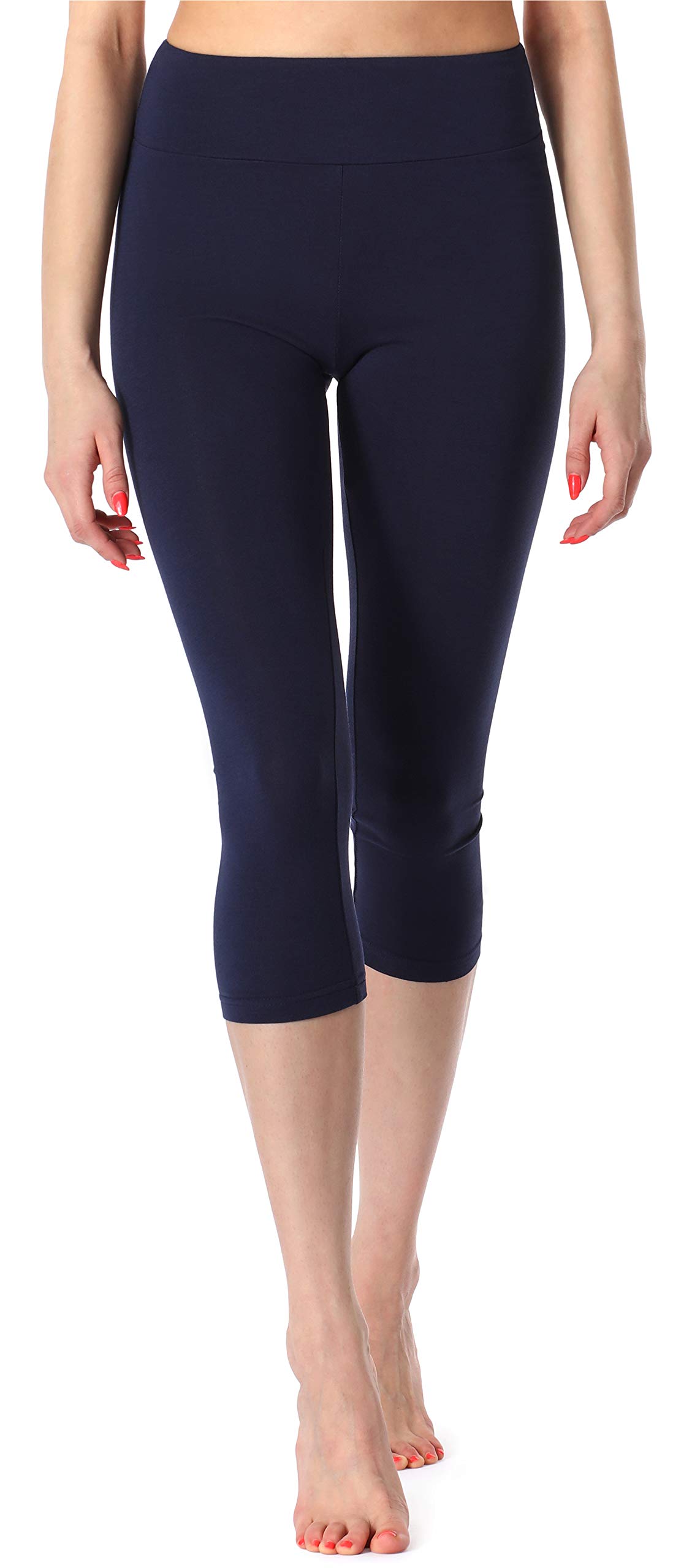 Merry Style Damen Leggings Bequeme Fitnesshose für das ganze Jahr 3/4 Leggings Damen aus Viskose für Sport Yoga und Freizeit MS10-220