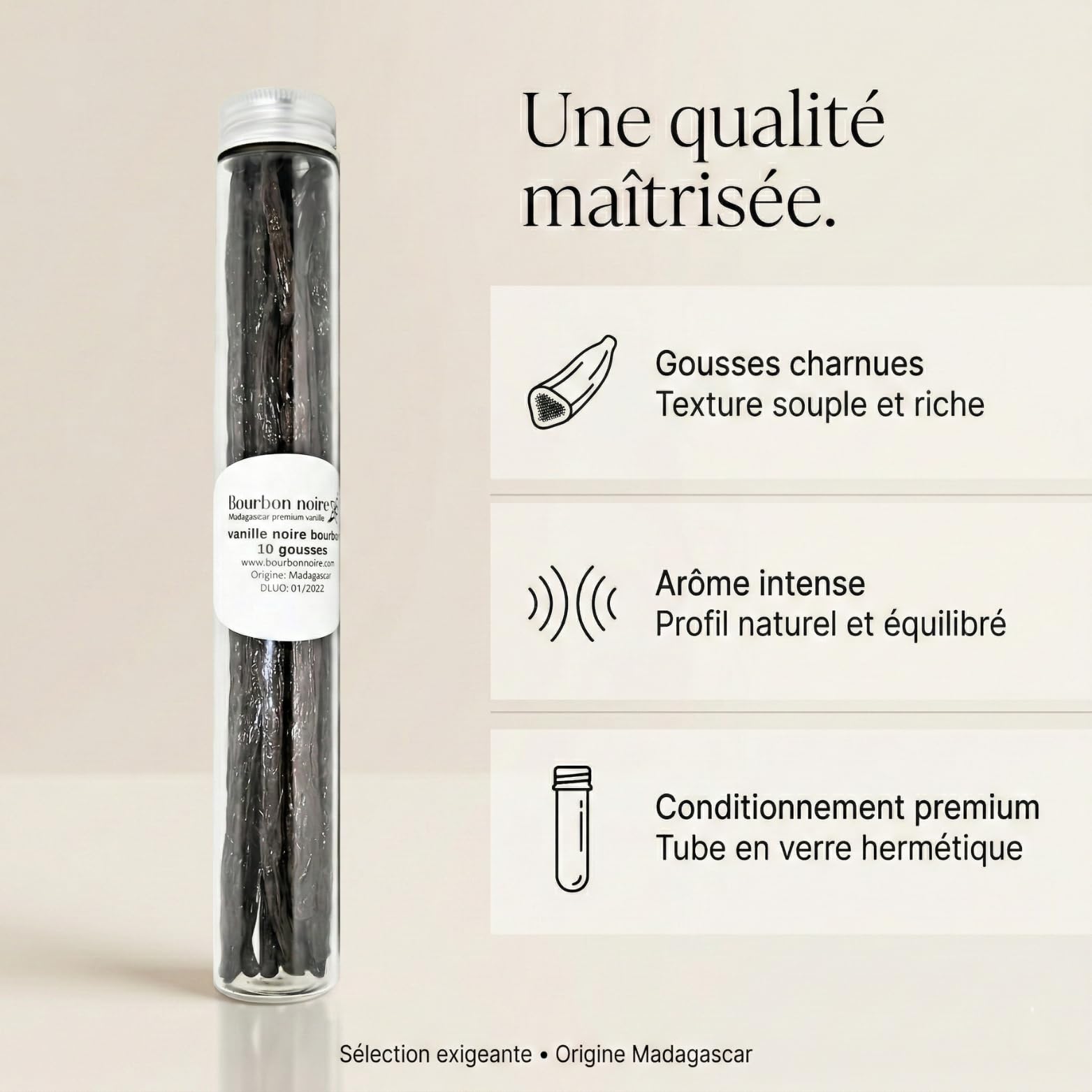10 gousses Tube - pâtisserie 19 cm