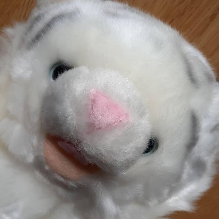 ホワイトタイガー パペット　ぬいぐるみ ホワイトタイガー ぬいぐるみ トラ ハンドパペット 子供用