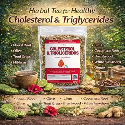 Herbalista - Colesterol Herbal Compound Tea 5oz (141g) 100% Natural Infusion Compuesto Ancestral Hierbas Naturales Makes 40+ Cups Herbal Mixture Te Bienestar Ancestral Non-GMO | No Cafeina