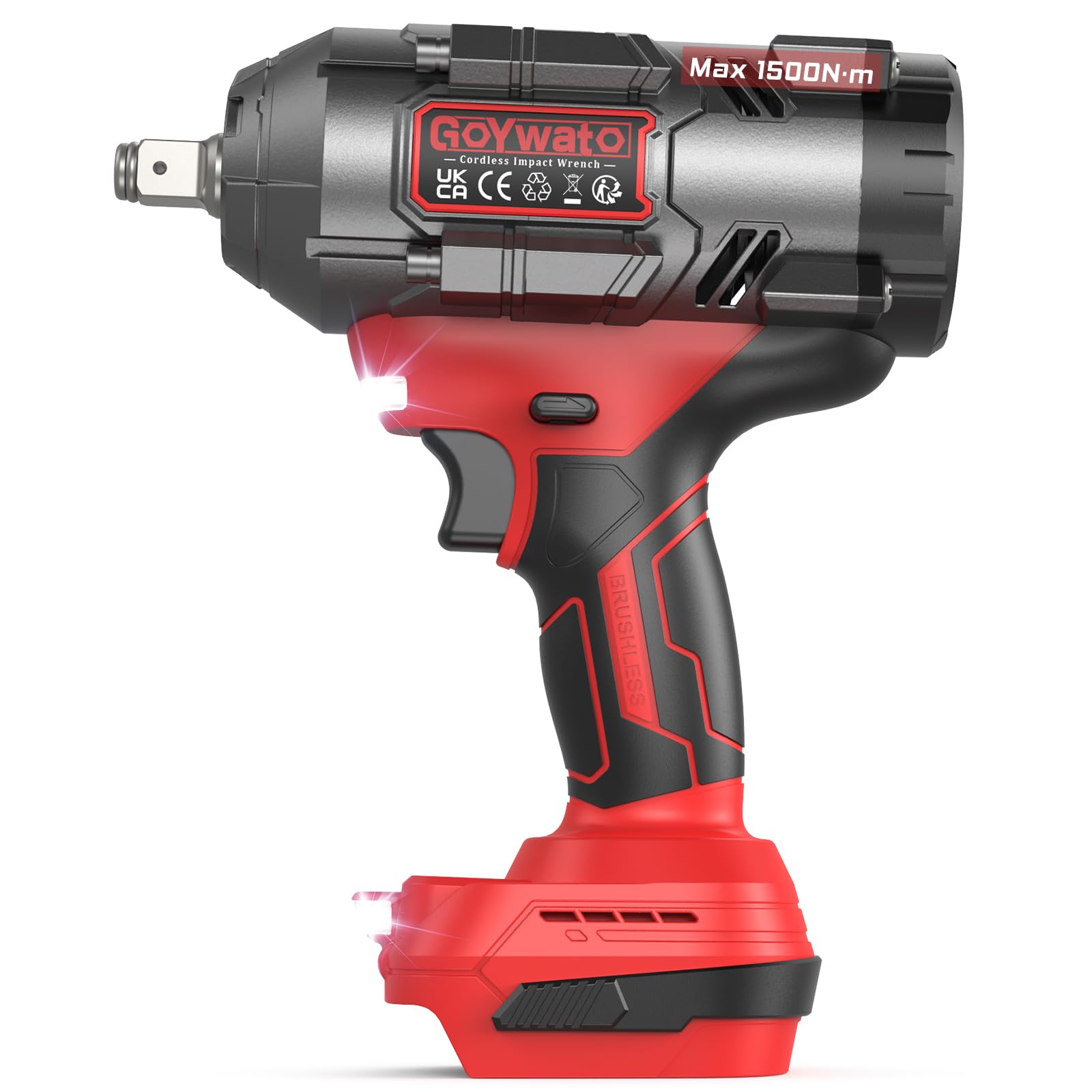 Cle a Choc Sans Fil 1500Nm Compatible avec Makita 18V Batteries(Outil Seul)