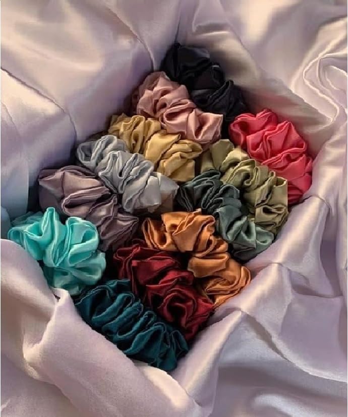 DKB® Satin Silk Scrunchies For Women And Girls Set Of 6 Scrunchie for Less Hair fall Hairbands Rubber Band Scrunchies For Girls Best Gift For Mom, Sister And Girlfriend, Multi (B0CZ9V66Z4) Amazon Price History, Amazon Price Tracker
