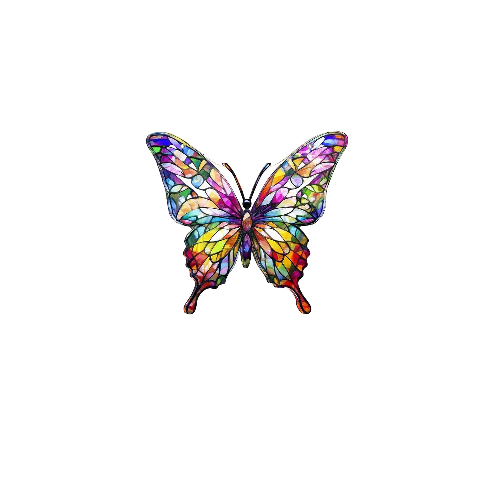 Tivleed Colorful Acrylic Butterfly Sun Catcher - Modern Garden Decor Hanging Ornament For Windows And Home