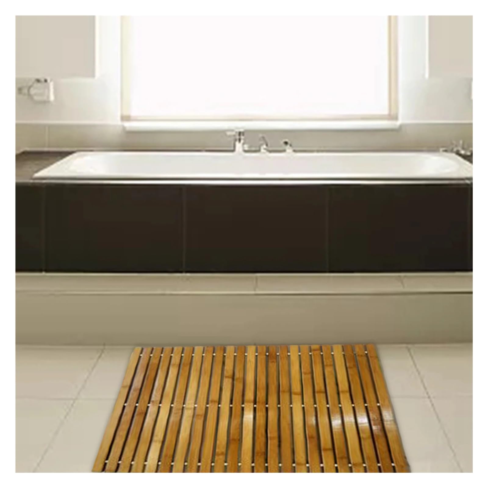 Alfombrilla de Baño de Bambú Alfombrilla de baño de bambú, alfombrillas de baño, alfombras de cocina, uso interior for baño, ducha, bañera, alfombrilla de madera, alfombrilla plegable for ducha.