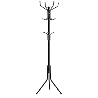 SONGMICS Appendiabiti da Terra, Attaccapanni Autoportante in Metallo