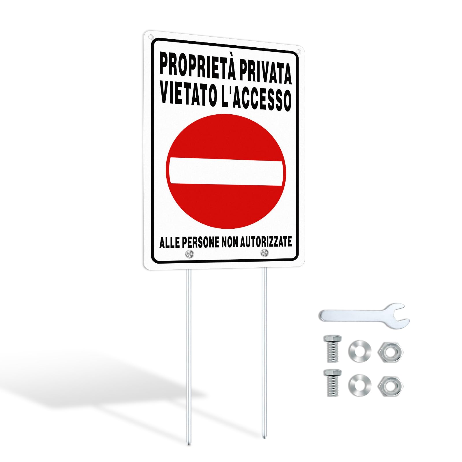 Cartello proprietà privata 30x20 cm Cartelli Segnalatori ''Proprietà privata vietato l'accesso'' - 5613K a soli 6.71 € su