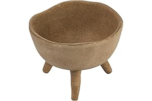 Boho Terracotta Footed Planter: Enhance Your Space with Organic Modern Decor