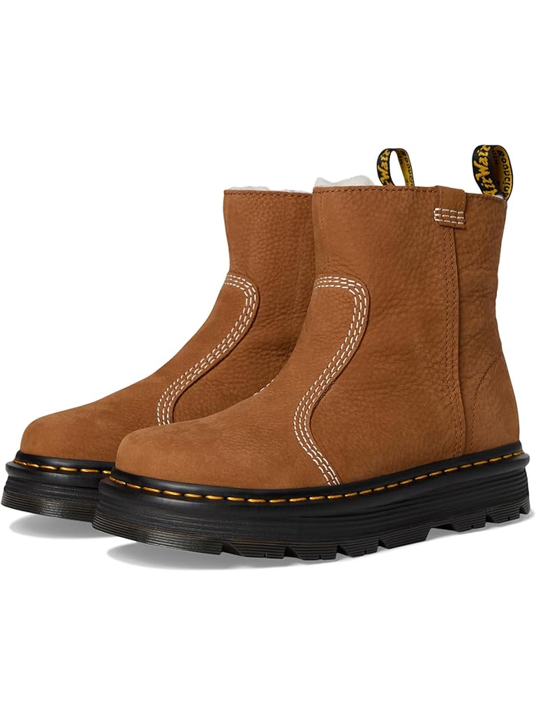 Brown Dr. Martens Zebzag Rigger WL