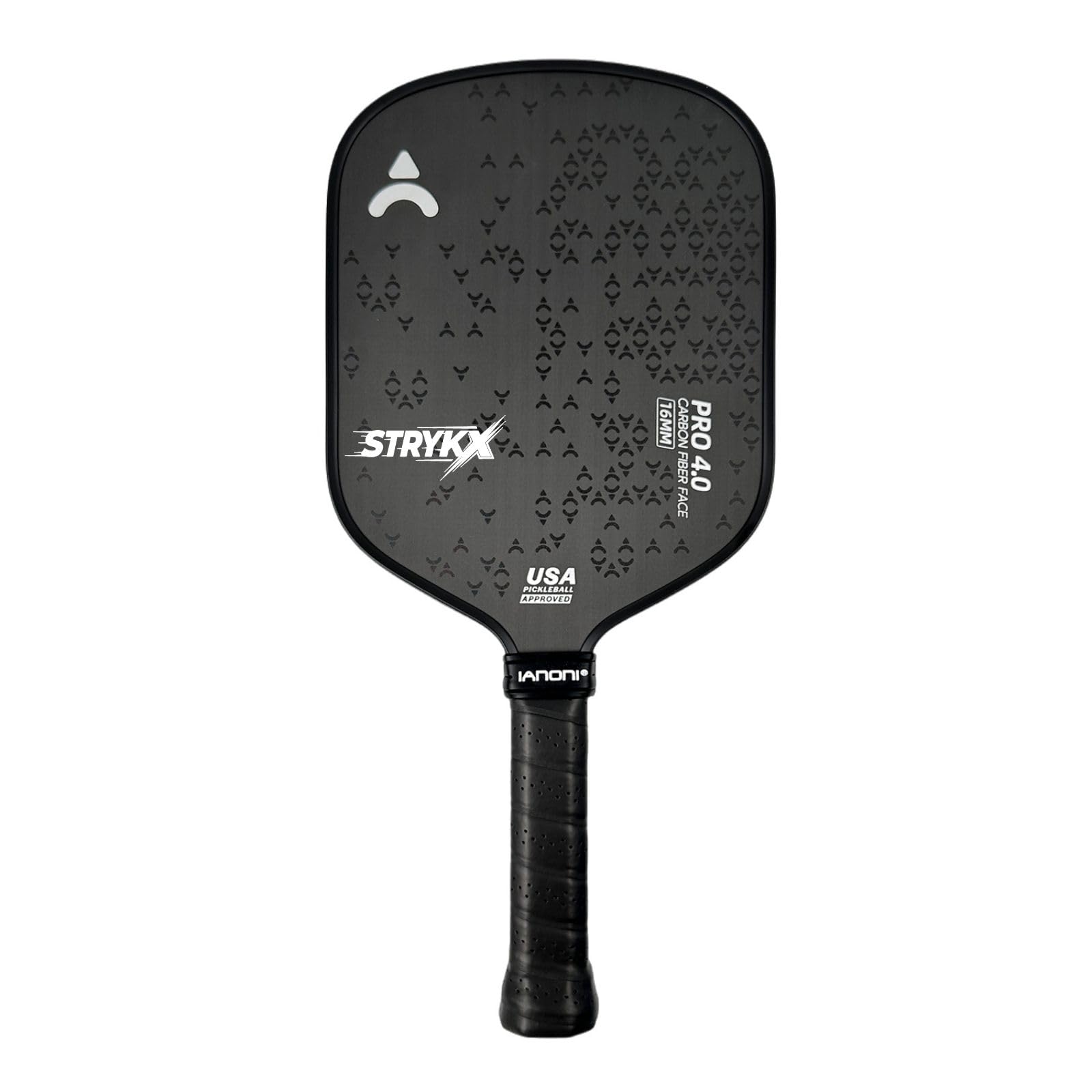 STRYKX Ianoni PRO4.0 Pickle Ball Racket with Long Handle | Silver | USA Pickleball Approved, Aero Curve Head, Edge Guard Protection, Cushioned Non-Slip Grip, With Pro Racquet Bag & 2 Pro Balls-image-24