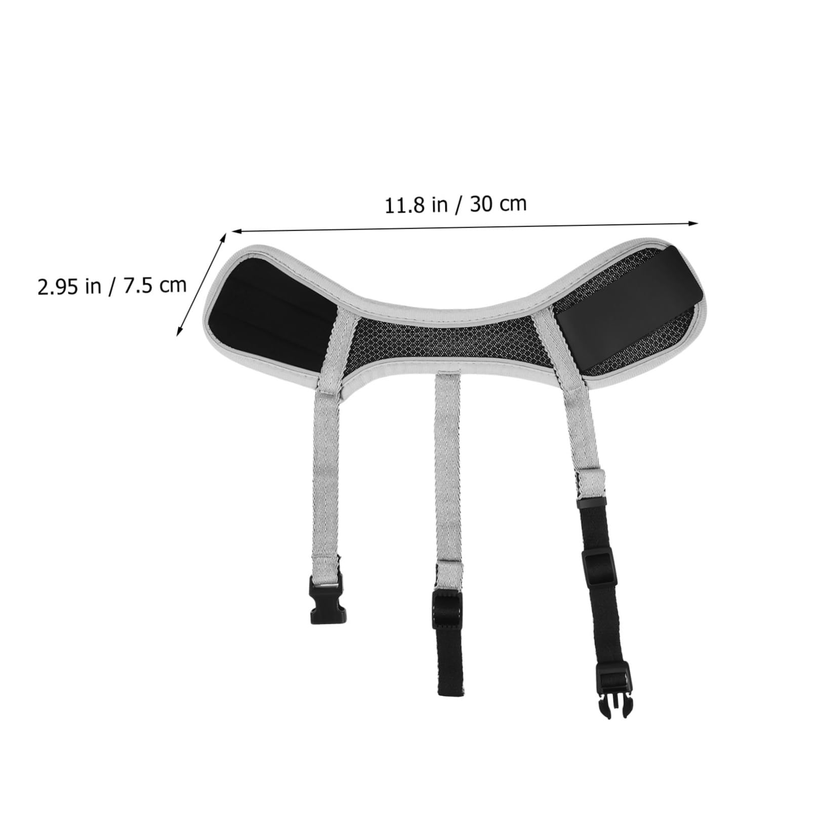 DECHOUS Breathable Dog Mouth Fabric Muzzle for Preventing Biting Barking Comfortable for Training Grooming and Vet Visits