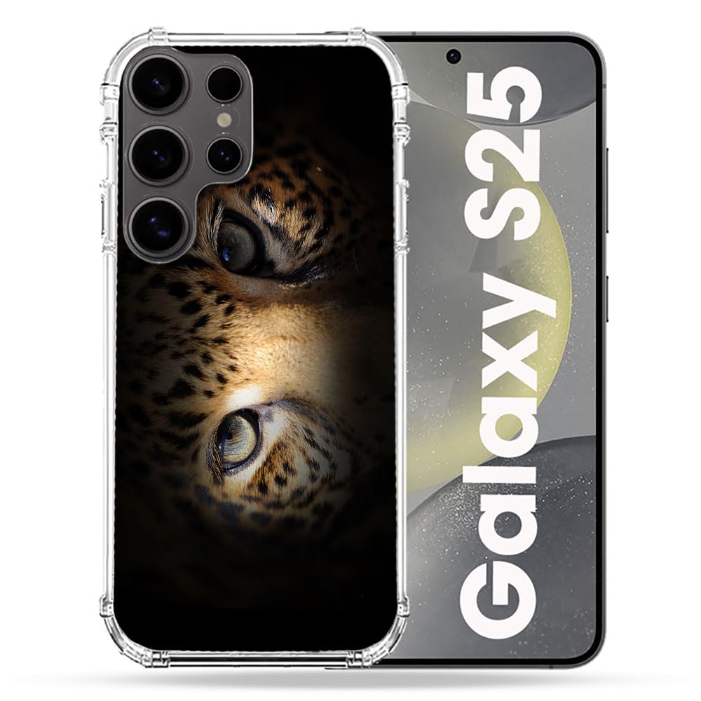 Coque Samsung S25 Coque Renforcée Cokitec Leopard Yeux