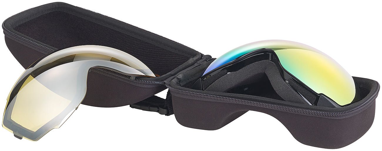Speeron occhiali per sport invernali: Set da 2 Occhiali da sci e snowboard, Vista panoramica, Protezione contro l'appannamento (con protezione UV, sport invernali con UV)