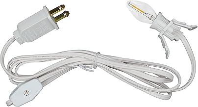 Creative Hobbies® Single Light Replacement Clip in Lamp Cord for Christmas Village House Includes LED Light Bulb | 1 Pack