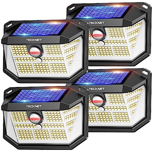 Lampe solaire extérieur puissante 231 LEDs avec 3 modes et grand angle