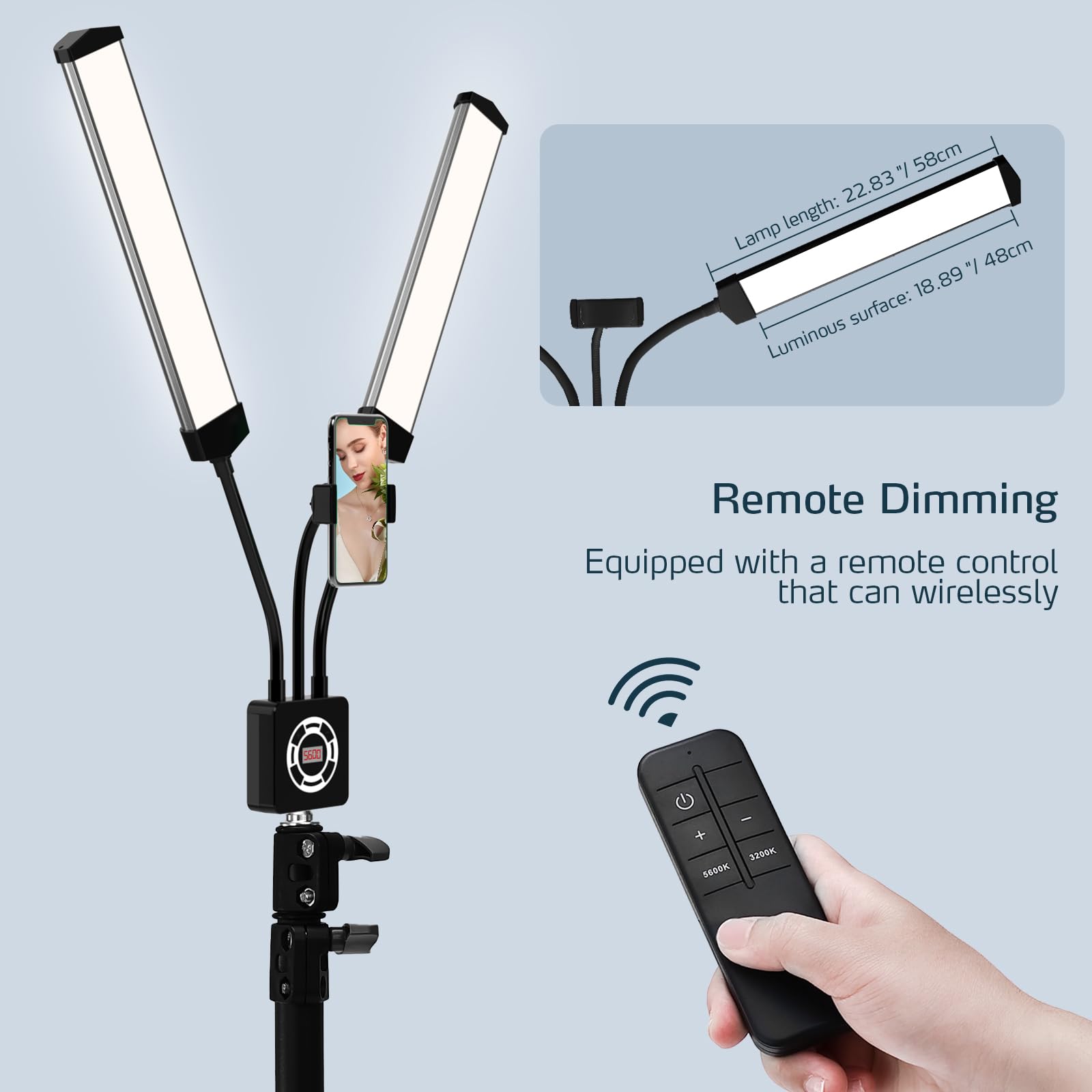 Lumière de cils pour extensions de cils (noir)