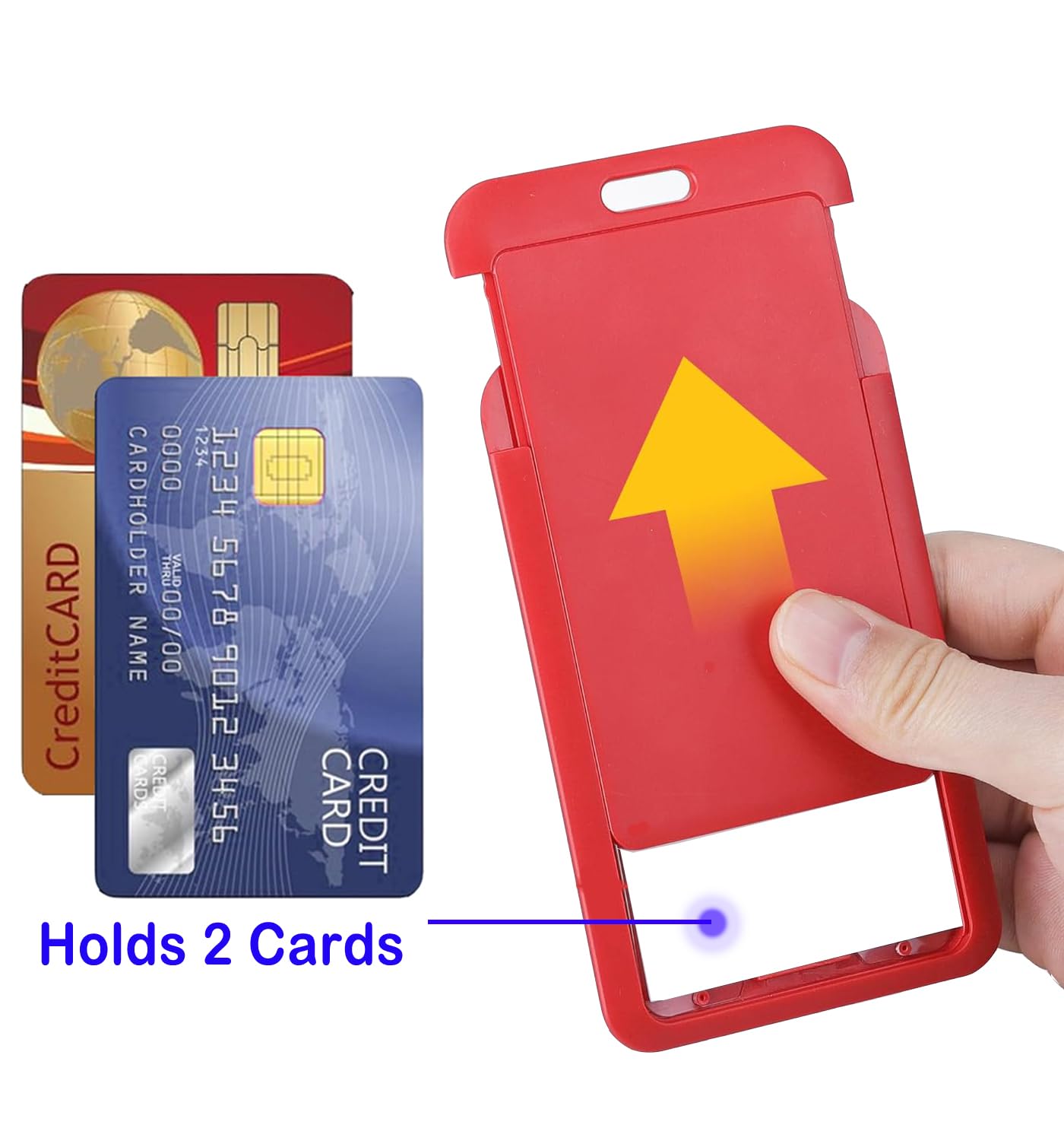 Paquete de 15 fundas protectoras verticales de plástico duro para tarjetas de identificación, para oficina, escuela, tarjetas de crédito, tarjetas de crédito, tarjetas de identificación de proximidad,