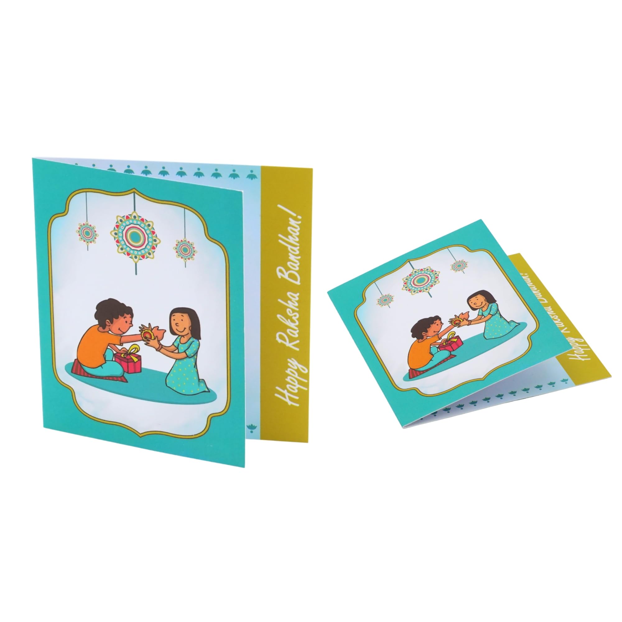 Ascension Ram Rakhi Set - Pack Of 10 Traditional Rakhis With Best Brother Fridge Magnet, Rakshabandhan Gift - View #2