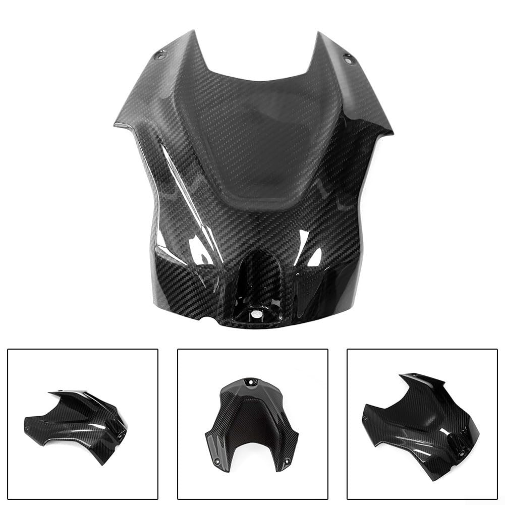 Tankdeckel mit Schnellverschluss für Motorrad-Rennstrecke | Passend für BMW S1000RR 2019-2023, Carbon-Muster-Stil, sicherer Verriegelungsmechanismus, verhindert Kraftstoffaustritt