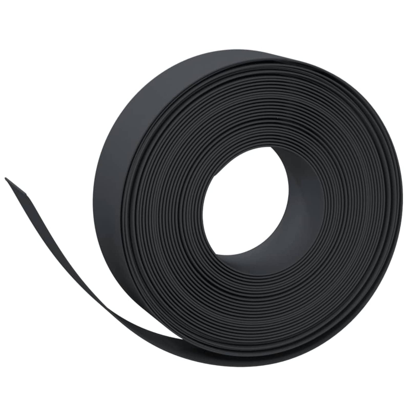 Homgoday Bordura de jardín Polietileno Negro 10 m 15 cm Ribetes y Bordes para jardín Bricolaje