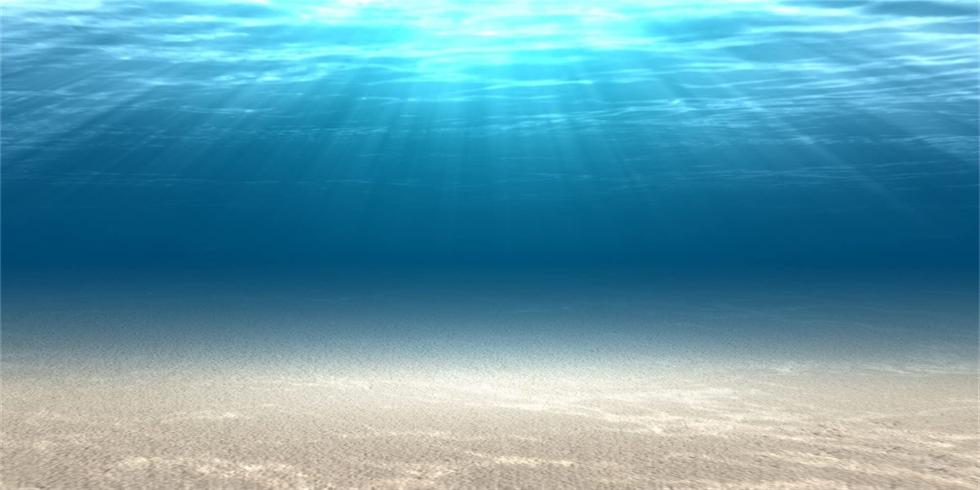 MIRRORANG 180x61cm Undersea Theme Aquarium Background Sunshine Sand Ocean Underwater World Fish Tank Background — image 1
