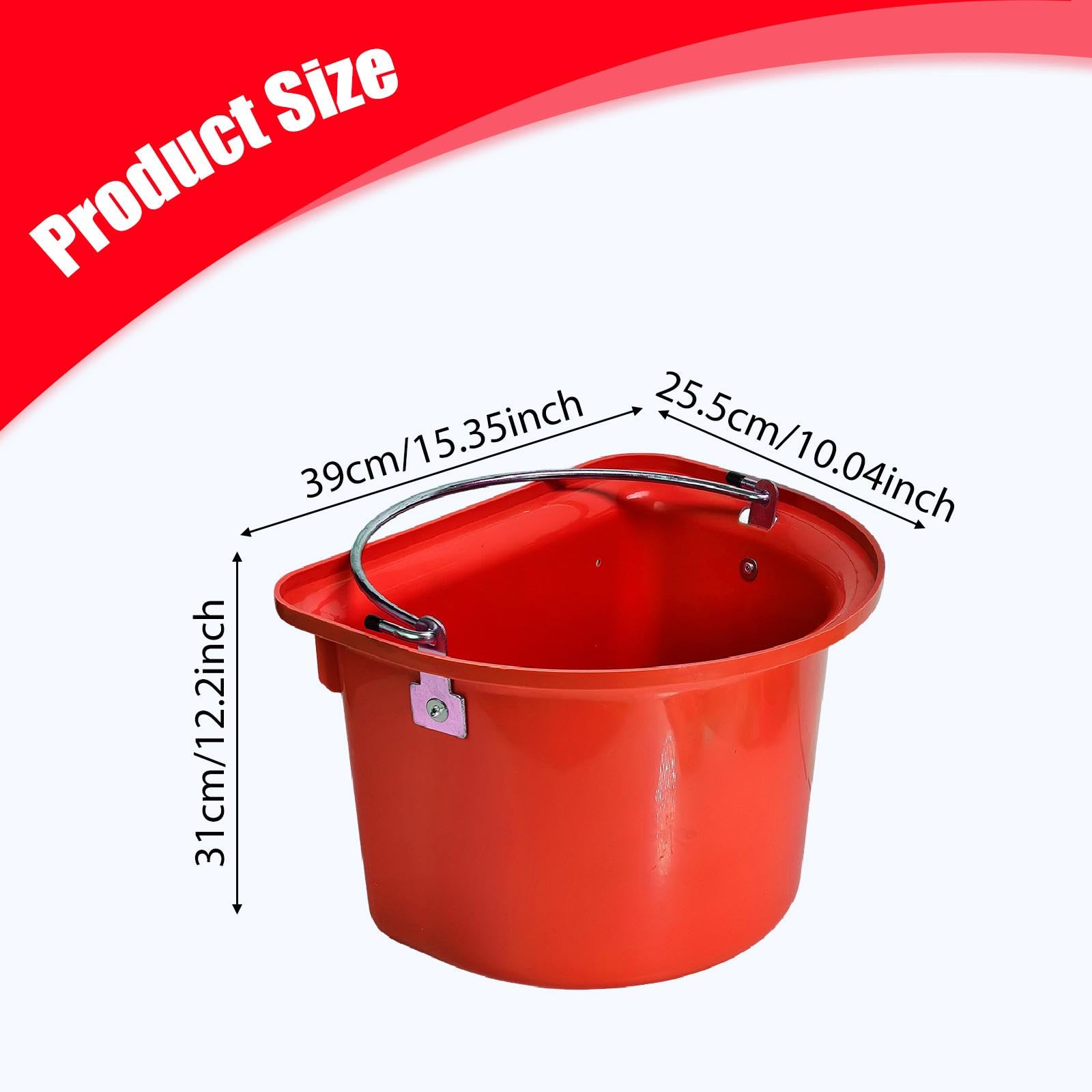 Milageto Cubo de para Caballos Comedero para Caballos Que Ahorra Espacio Suministros de alimentación para Exteriores Comedero Resistente para Montar