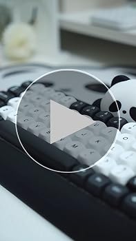 YUNZII C68 ワイヤレスメカニカルキーボード かわいいパンダ Amazon.com: YUNZII C68 Panda Wireless Mechanical Gaming