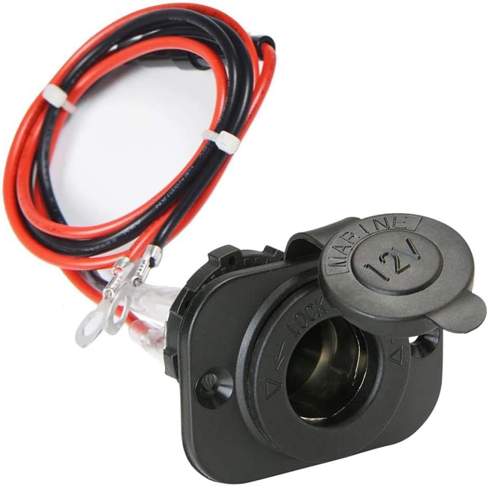 Car Cigarette Lighter Socket with Fuse & 1M Cable – Power Outlet Adapter for Car, Boat, Motorcycle – Durable, Waterproof Dash Panel Plug for 12V/24V Accessories & Electronics Car Cigarette Lighter Socket with Fuse & 1M Cable – Power Outlet Adapter for Car, Boat, Motorcycle – Durable, Waterproof Dash Panel Plug for 12V/24V Accessories & Electronics