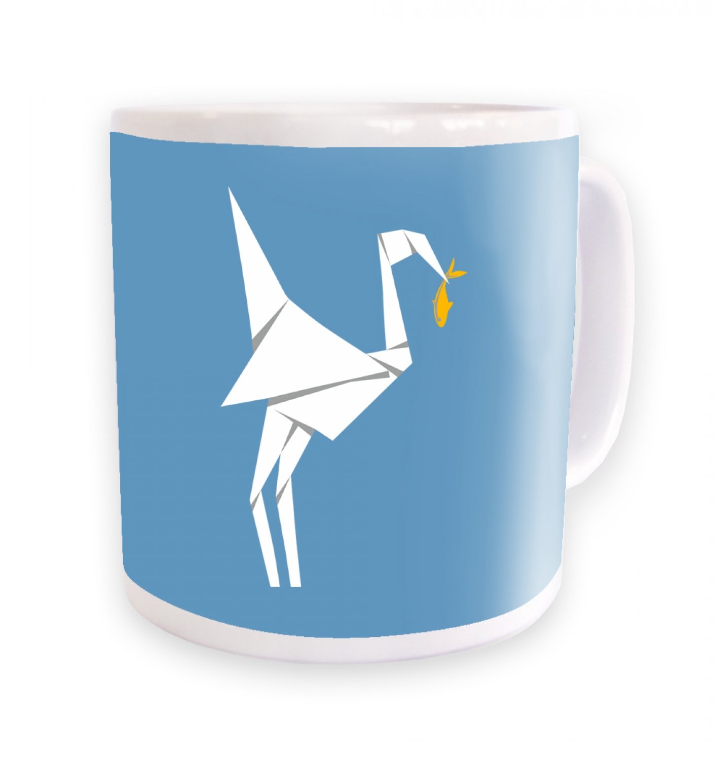 Banksy By Big Mouth White Banksy Origami Bird Mug