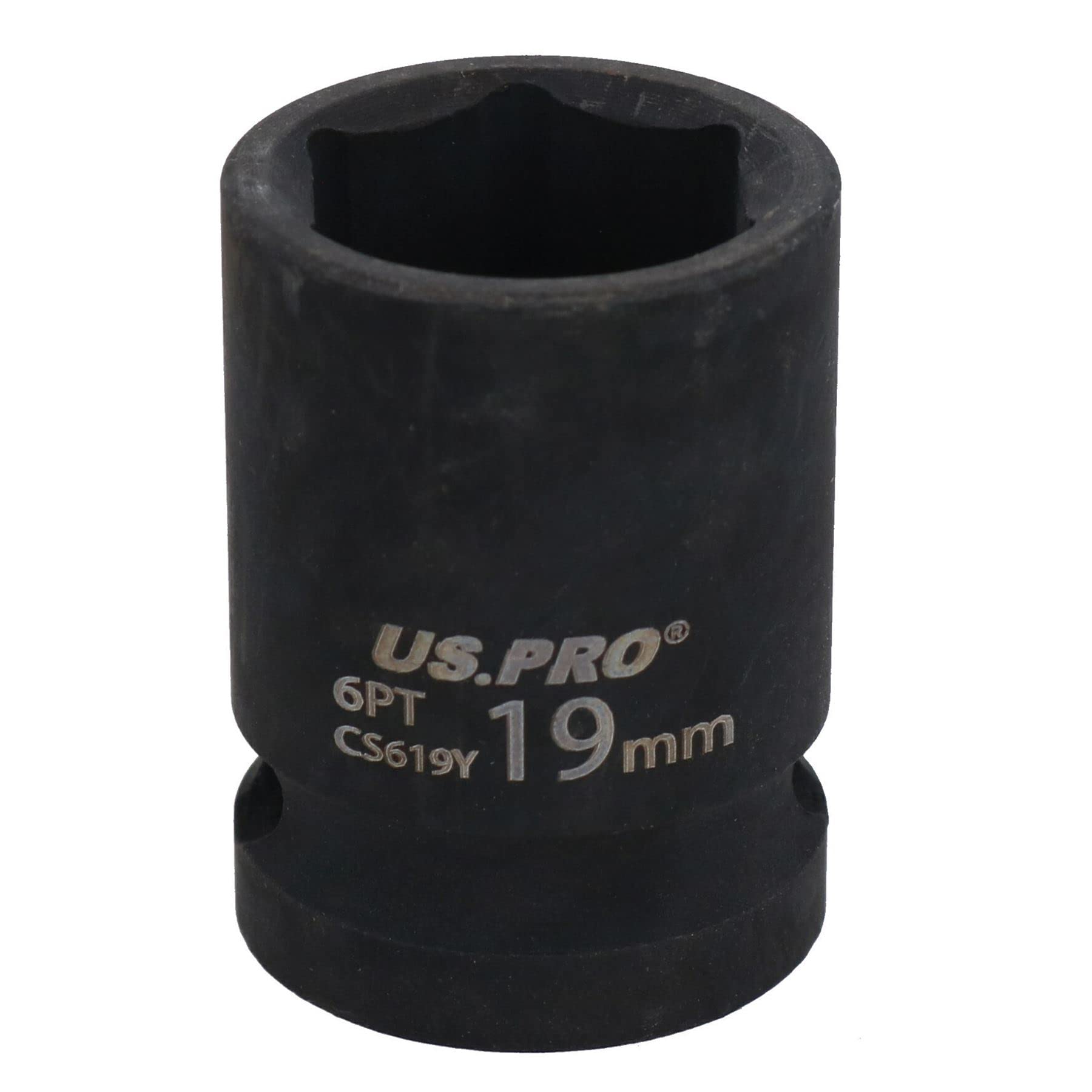 Ab Tools 19Mm Metric Shallow Impact Impacted European Style Socket 1/2" Drive 6 Sided