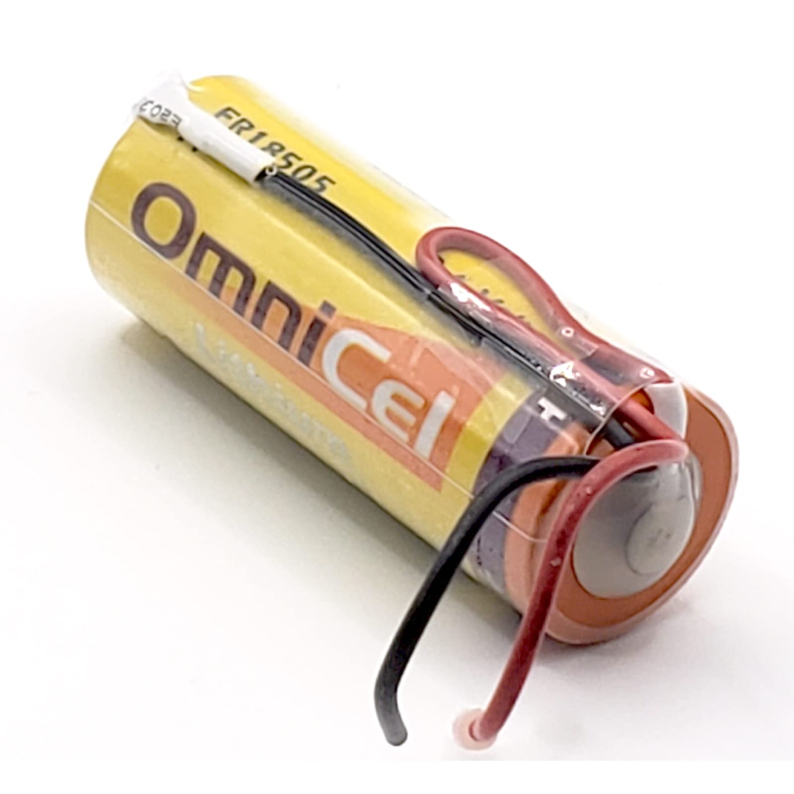 Omnicel ER18505 3.6V 3.8Ah A Lithium Battery w/ Wire Leads For Earthquake tester, Numerical Control Tool, Taximeter,Smoke Alarms, Carbon Monoxide Detectors, Intrusion Sensors